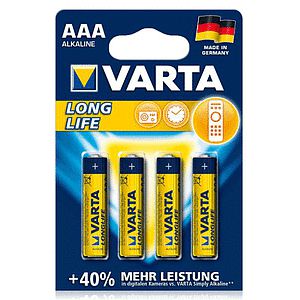 Produktbild für Varta Batterie AAA LR03 4er Pack - Geschenke, Gadgets und Geschenkideen